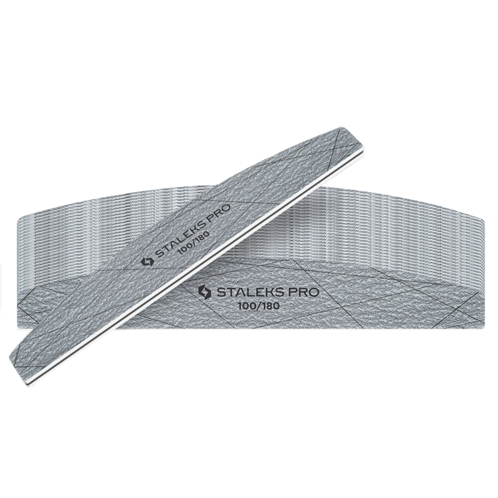 SET van 25 stuks - STALEKS SMART 40 halvemaan minerale vijl - 100/180