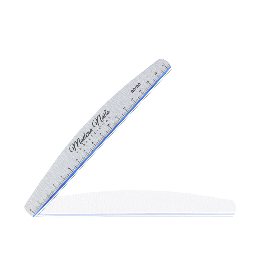 Pilnik Premium Łódka Zebra z Podziałką - Modena Nails Shop