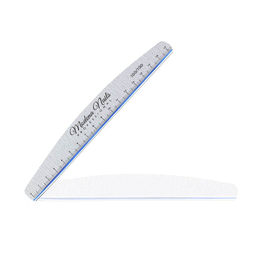 Pilnik Premium Łódka Zebra z Podziałką - Modena Nails Shop