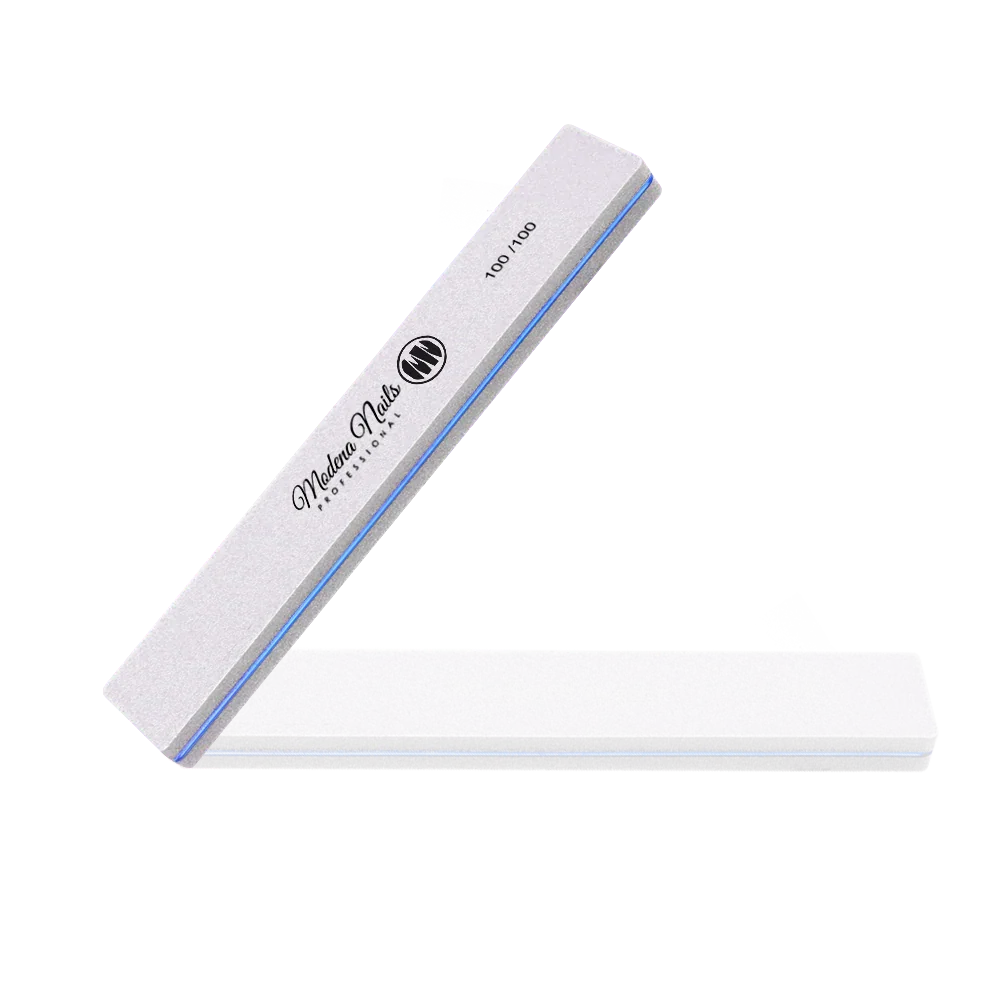 Polerka Prostokątna Szara 100/100 - Modena Nails