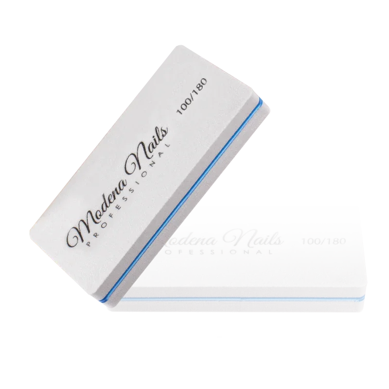 Polerka Prostokątna Szara Mini 100/180 - Modena Nails