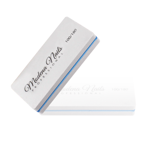 Polerka Prostokątna Szara Mini 100/180 - Modena Nails