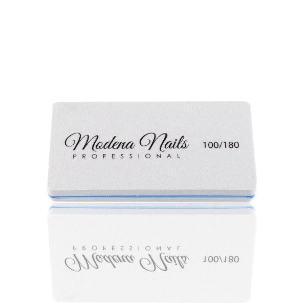 Polerka Prostokątna Szara Mini 100/180 - Modena Nails