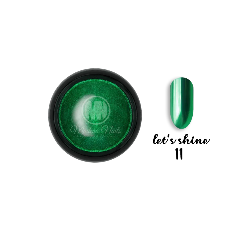 Pyłek Let's Shine NO: 11 + Pacynka - Modena Nails
