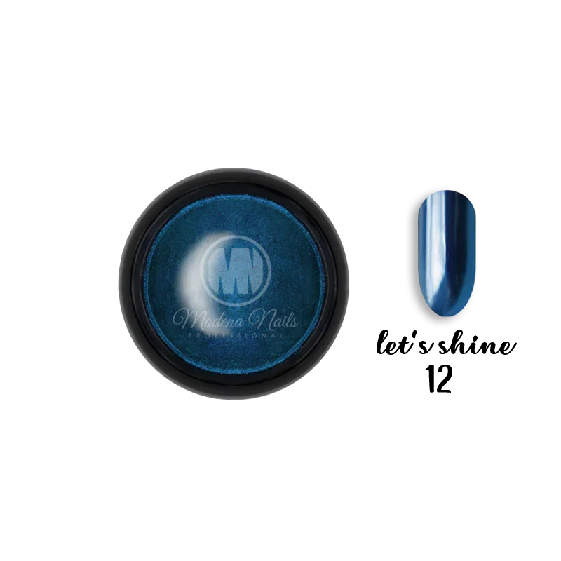 Pyłek Let's Shine NO: 12 + Pacynka - Modena Nails