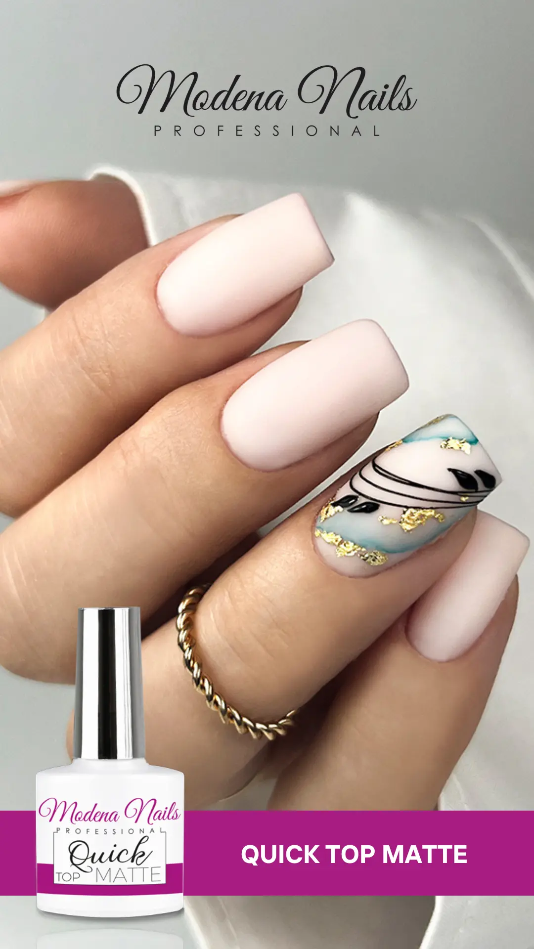 Quick Top Matte - Żel Matujący - Modena Nails