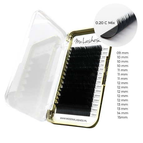 Rzęsy SILK MIX ( C ) - Modena Nails Shop