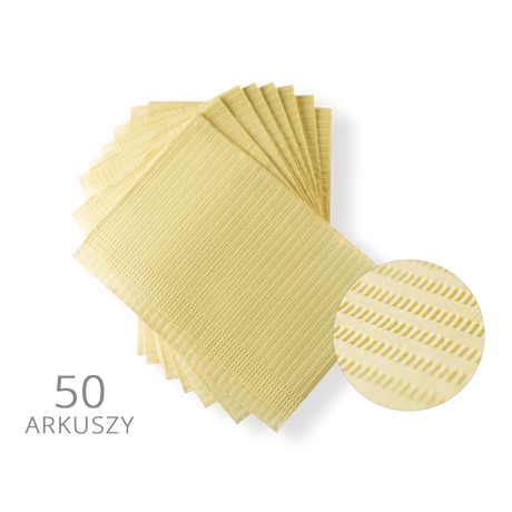 Serwety podfoliowane w arkuszach 50 szt - Modena Nails Shop