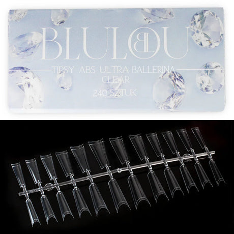 Tipsy ABS Ultra Ballerina CLEAR 240 sztuk - Modena Nails Shop