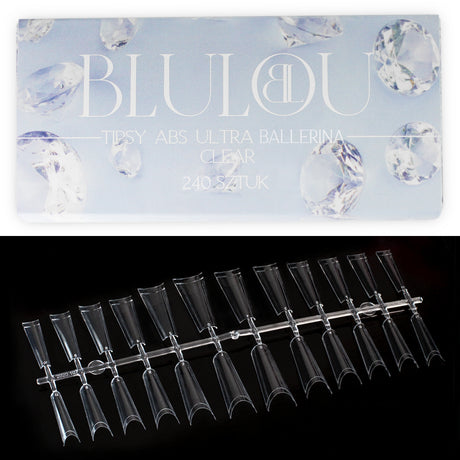Tipsy ABS Ultra Ballerina CLEAR 240 sztuk - Modena Nails Shop
