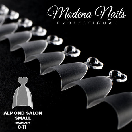 Tipsy Almond Salon 450szt - Clear - Small - Modena Nails
