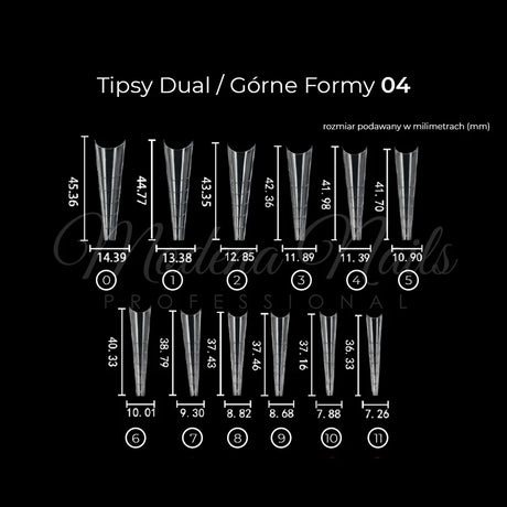 Tipsy Dual / Górne formy 120 szt - 04 - Modena Nails