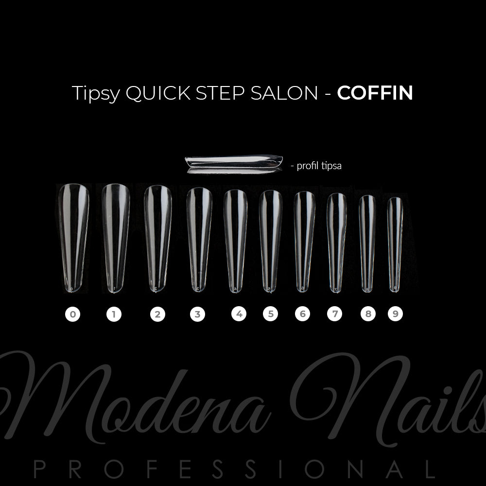 Tipsy Quick Step Salon COFFIN - 360 sztuk - Modena Nails Shop