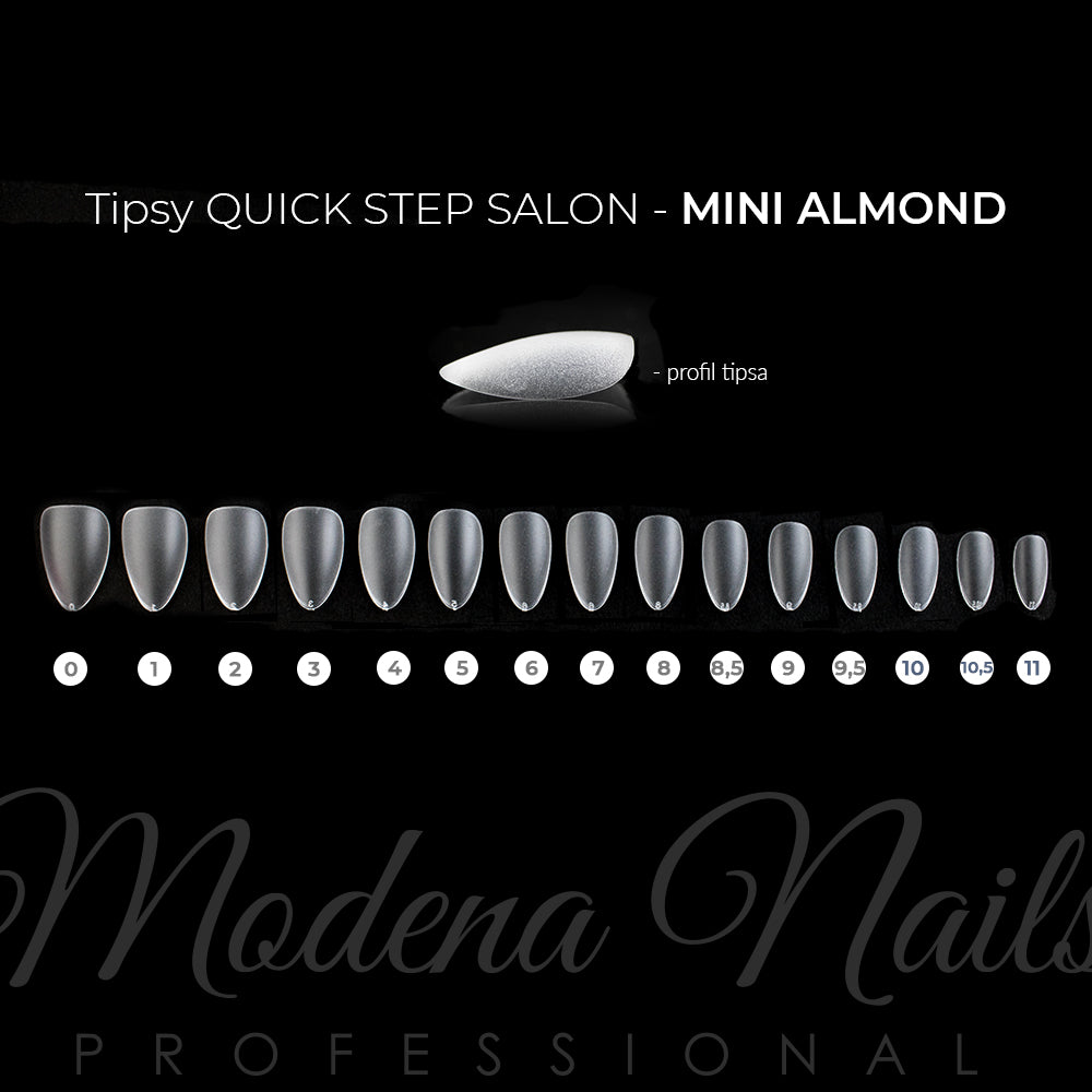 Tipsy Quick Step Salon MINI ALMOND - 450 sztuk - Modena Nails Shop