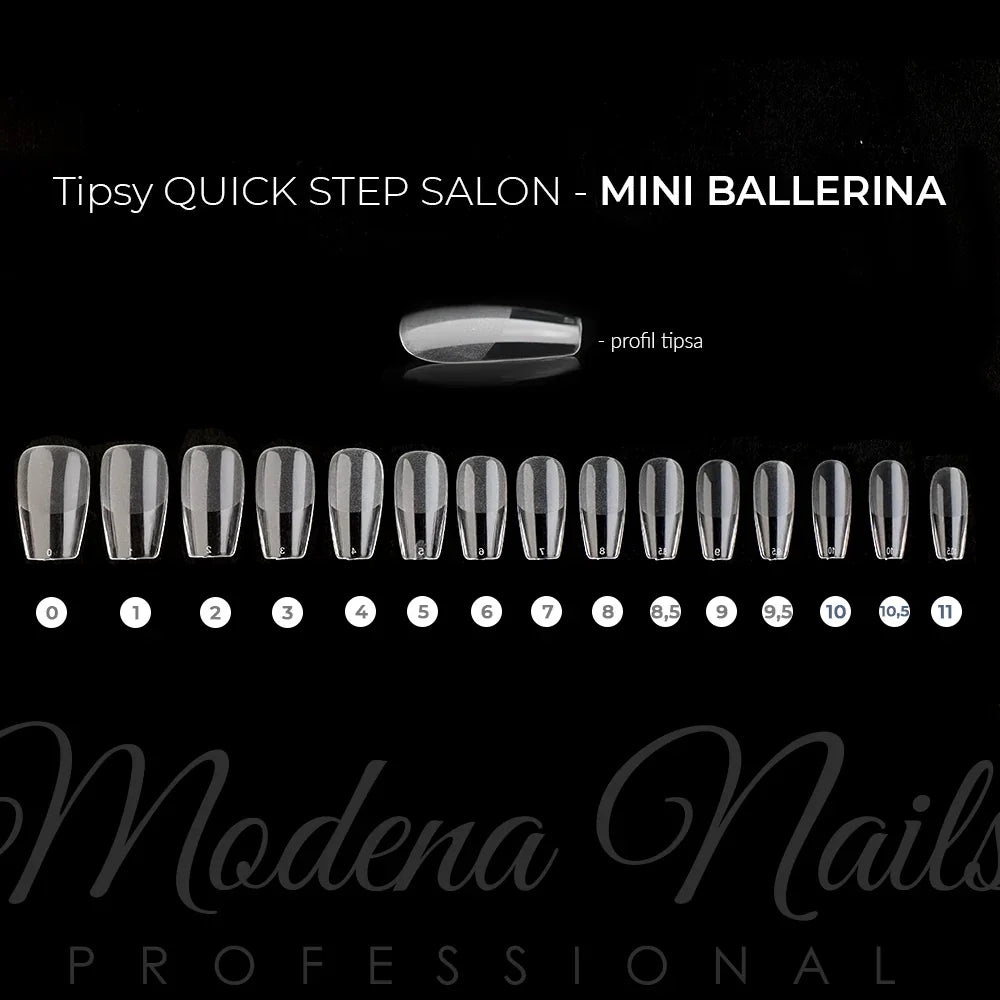 Tipsy Quick Step Salon MINI BALLERINA - 450 sztuk - Modena Nails