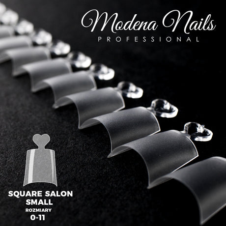 Tipsy Square Salon 450szt - Clear - Small - Modena Nails