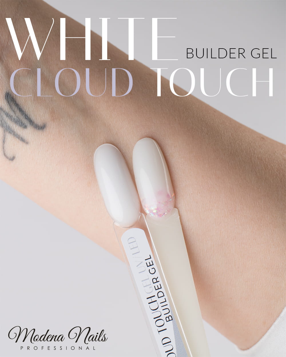 White Cloud Touch Builder Gel - Modena Nails Shop