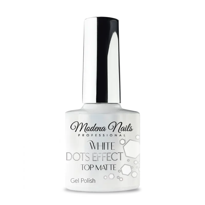 White Dots Effect - Top Matte 7,3ml - Modena Nails
