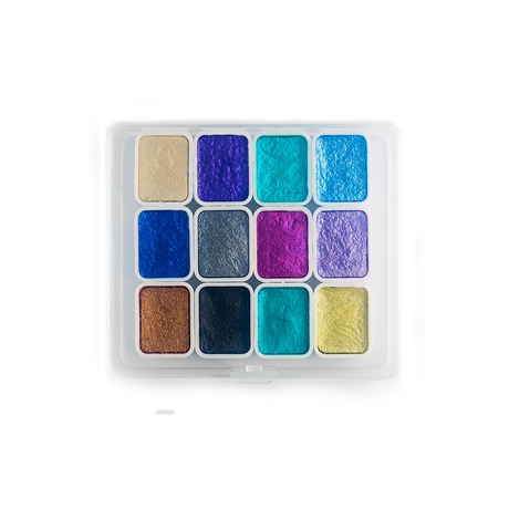 Zestaw Farb Akwarelowych 12 kolorów - Modena Nails Shop