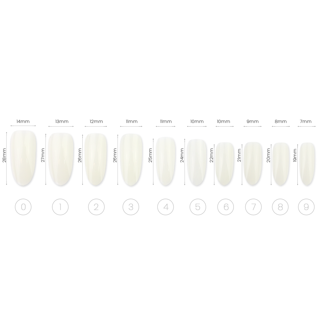 Zestaw Tipsów NAIL ART NATURAL roz. 0-9 500 szt - Modena Nails