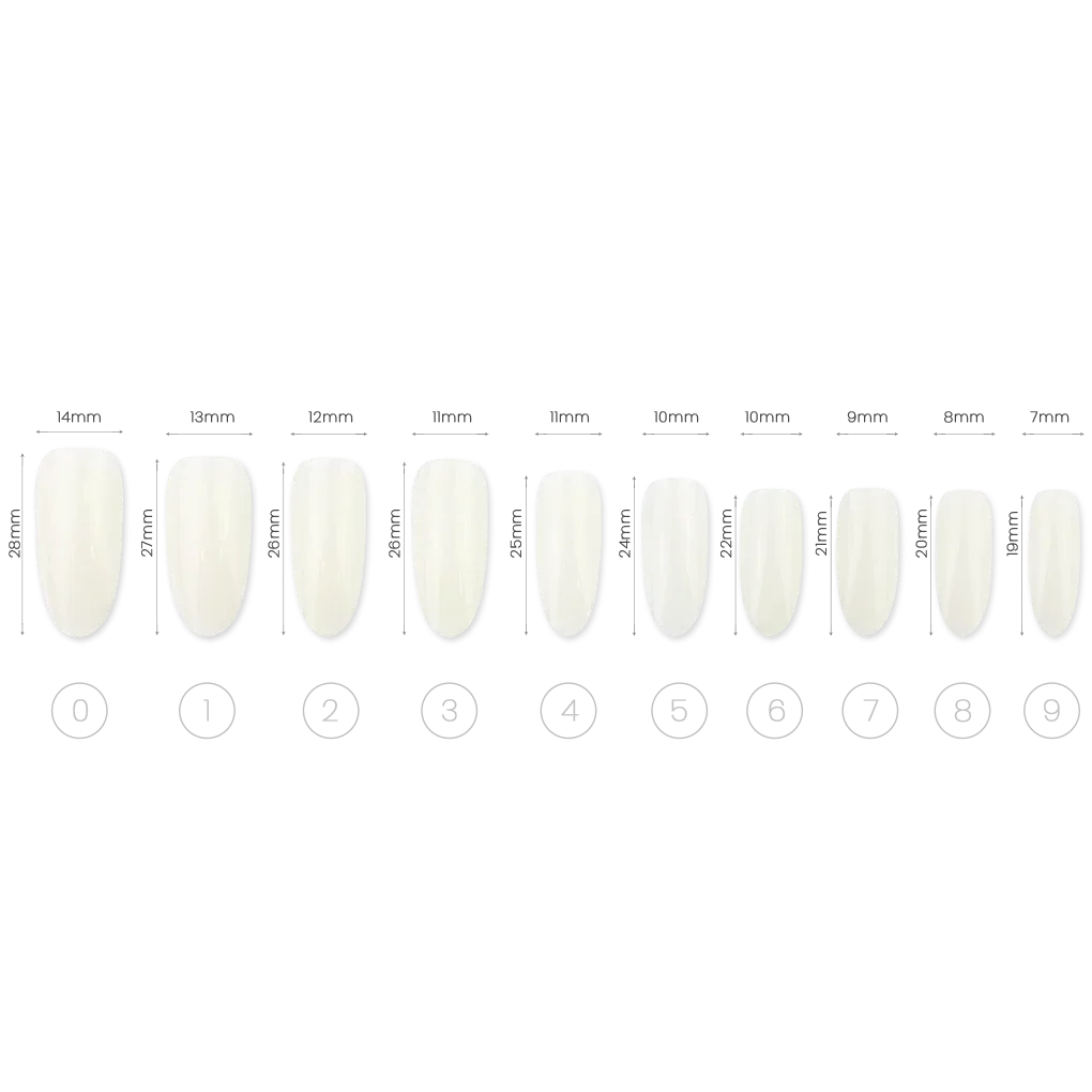 Zestaw Tipsów NAIL ART NATURAL roz. 0-9 500 szt - Modena Nails