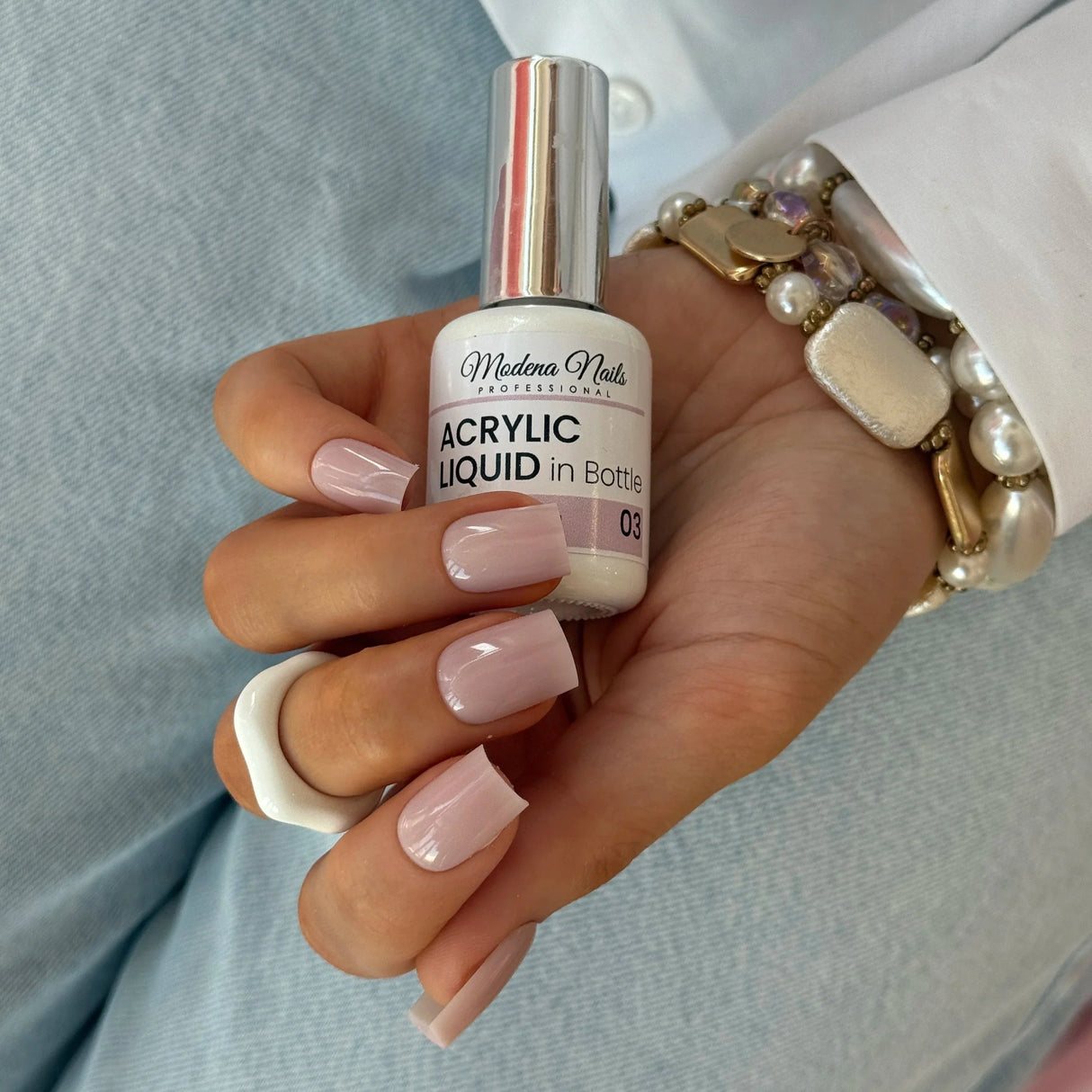 Gel acrílico líquido em frasco rosa - Líquido Acrílico em Frasco - 03