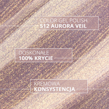 Lakier hybrydowy BluLou 9ml - Aurora Veil 512
