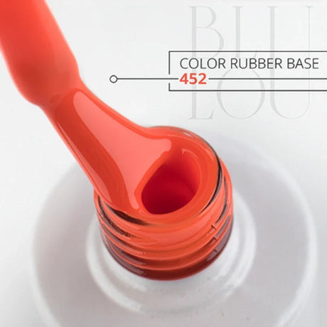 Color Rubber Base 9ml - tonalità arancione NO: 452