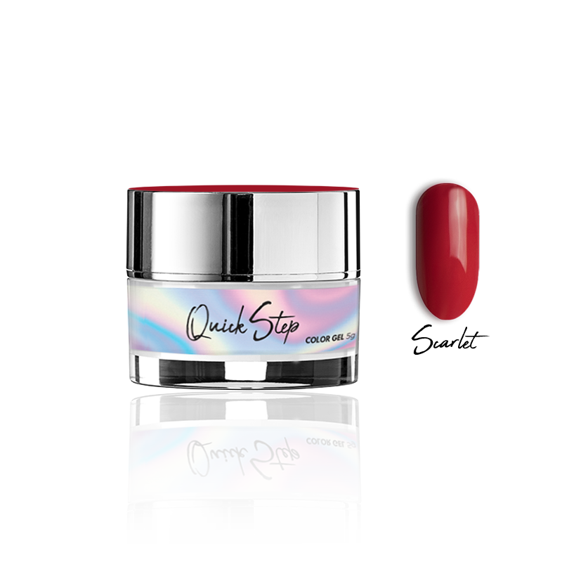 Żel UV Quick Step Color 5g - NR 114 Scarlet - Modena Nails Shop
