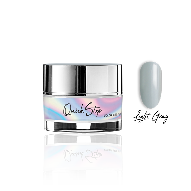 Żel UV Quick Step Color 5g - NR 127 Light Gray - Modena Nails Shop