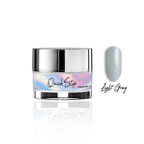 Żel UV Quick Step Color 5g - NR 127 Light Gray - Modena Nails Shop