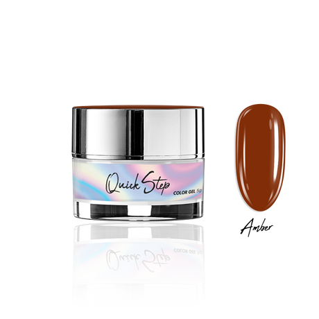 Żel UV Quick Step Color 5g - NR 129 Amber - Modena Nails Shop