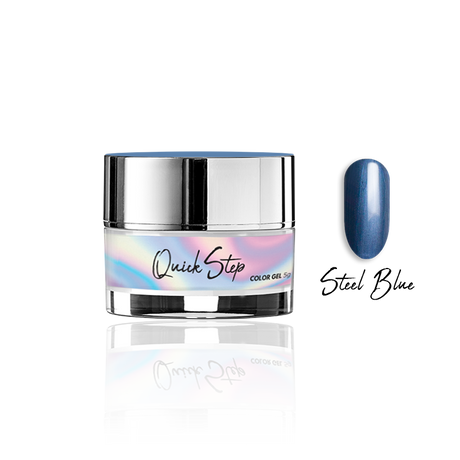 Żel UV Quick Step Color 5g - NR 13 Steel Blue - Modena Nails Shop