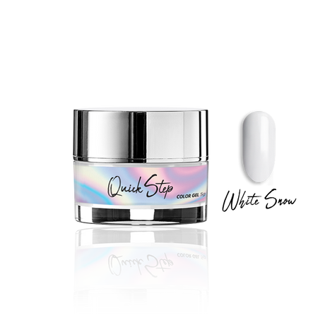 Żel UV Quick Step Color 5g - NR 14 White Snow - Modena Nails Shop