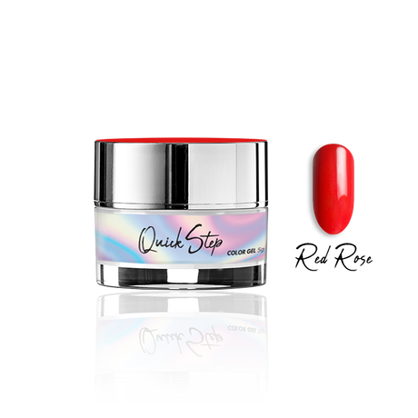 Żel UV Quick Step Color 5g - NR 3 Red Rose - Modena Nails Shop