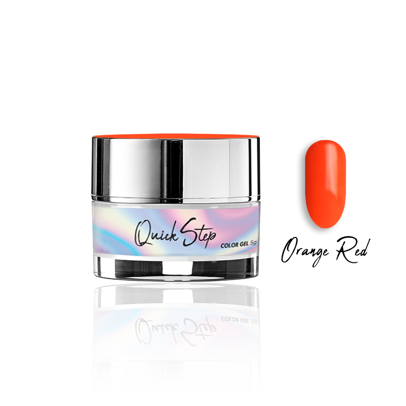 Żel UV Quick Step Color 5g - NR 35 Orange Red - Modena Nails Shop
