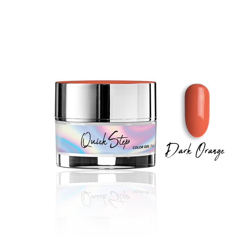 Żel UV Quick Step Color 5g - NR 41 Dark Orange - Modena Nails Shop