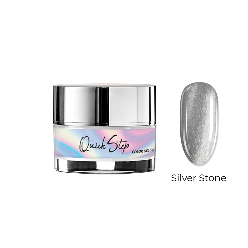 Żel UV Quick Step Color 5g - NR 52 Silver Stone