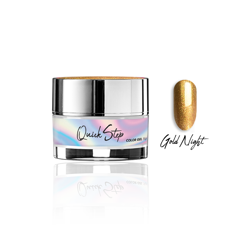 Żel UV Quick Step Color 5g - NR 53 Gold Night - Modena Nails Shop