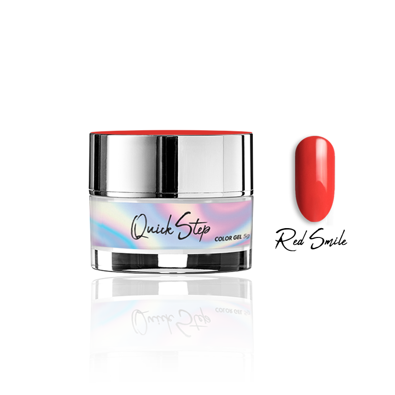 Żel UV Quick Step Color 5g - NR 59 Red Smile - Modena Nails Shop