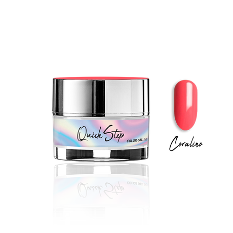 Żel UV Quick Step Color 5g - NR 6 Coralino - Modena Nails Shop