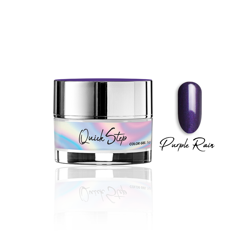 Żel UV Quick Step Color 5g - NR 62 Purple Rain - Modena Nails Shop