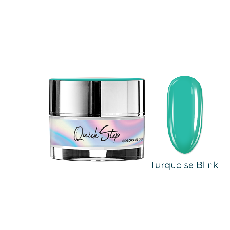 Gel UV Quick Step Color 5g - NON. 67 Turquoise Clignote