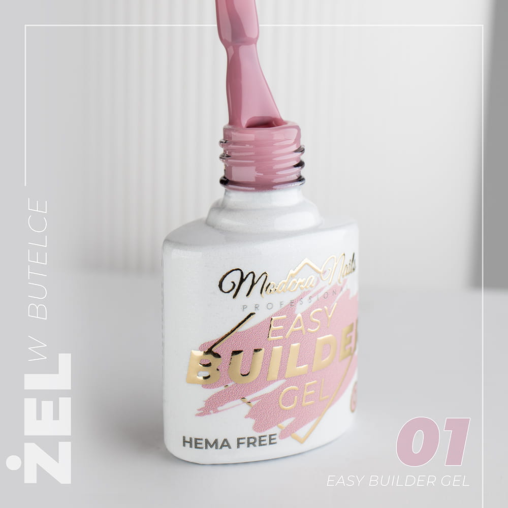 Żel w butelce Easy Builder Gel  7,3ml - 01 - Modena Nails Shop