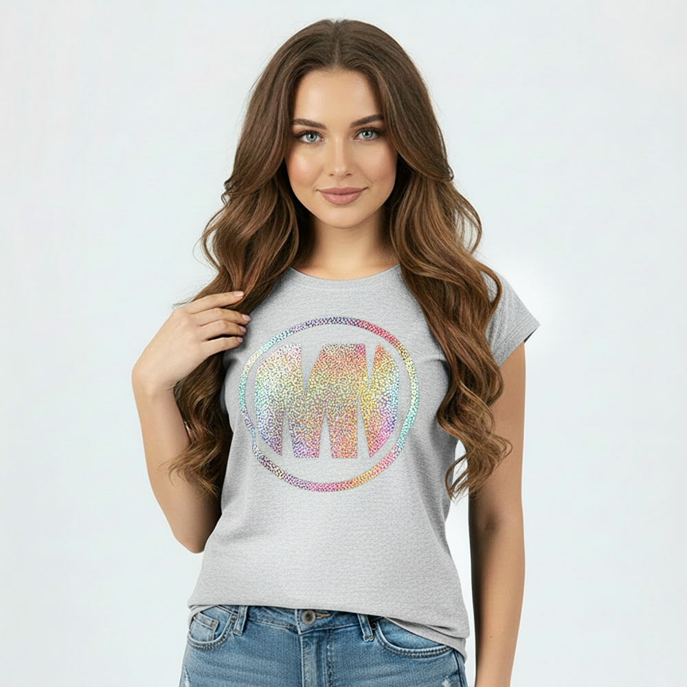 Koszulka t-shirt Damski Gray Modena