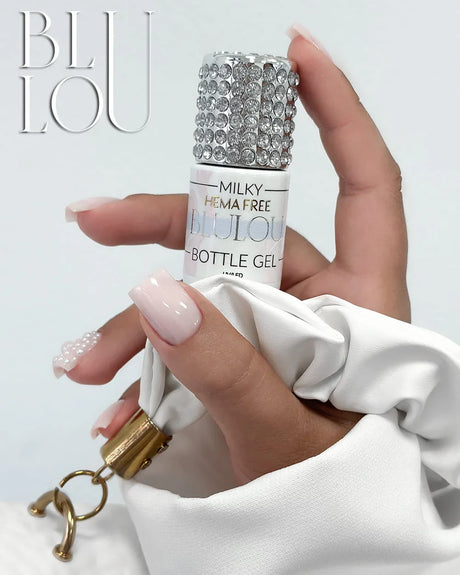 BluLou Bottle Gel Blulou HEMA Free 9ml - Milky - gel de construction en bouteille