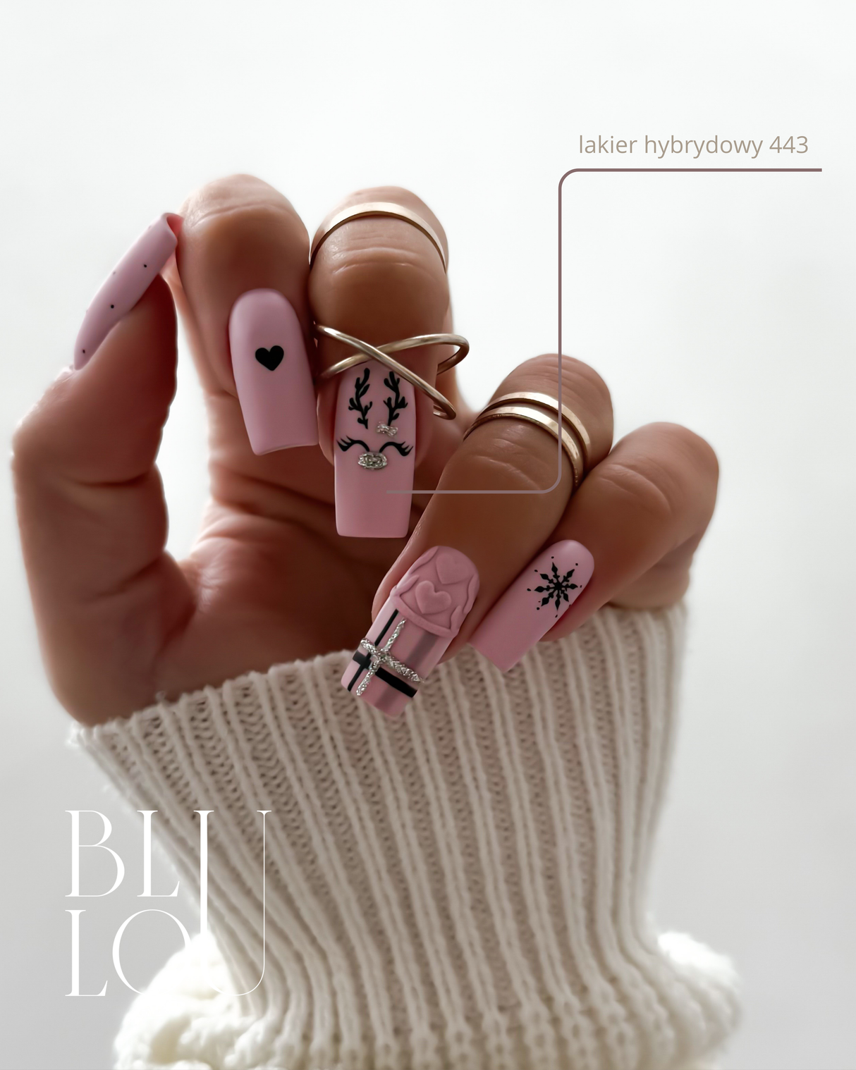 Lakier hybrydowy BluLou 9ml Luxury - 443