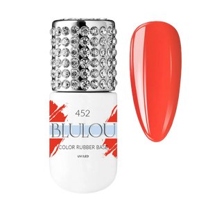 Barvna gumijasta podlaga 9ml - odtenek oranžna ŠT: 452