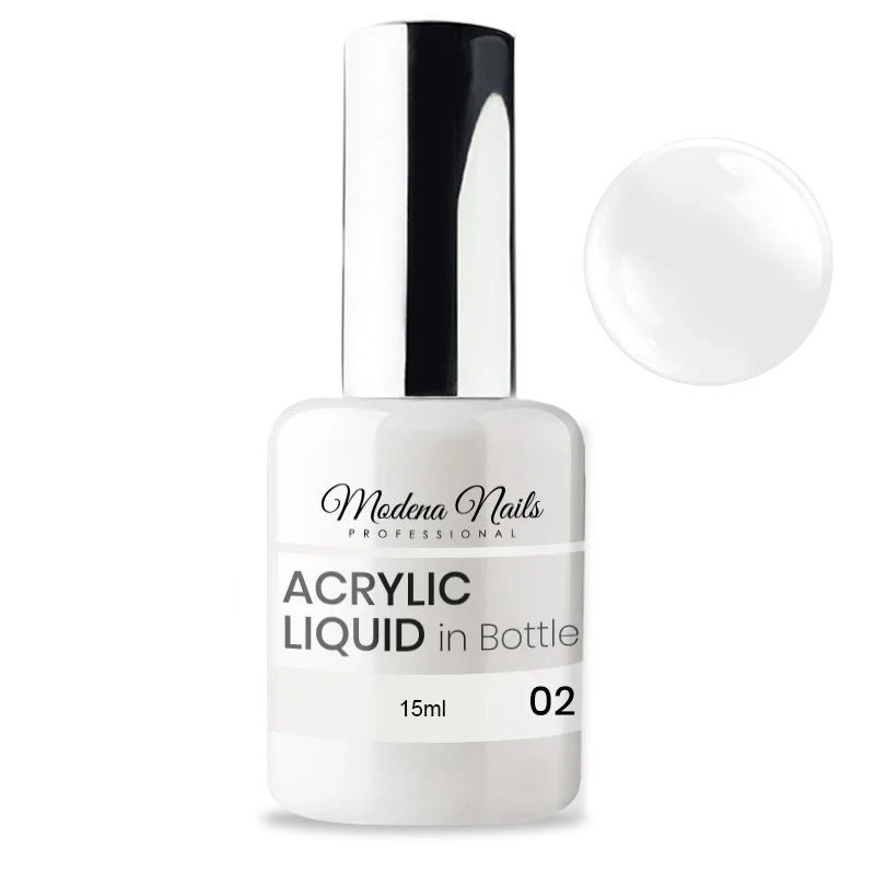 Gel acrílico líquido em frasco branco leitoso - Líquido Acrílico em Frasco - 02