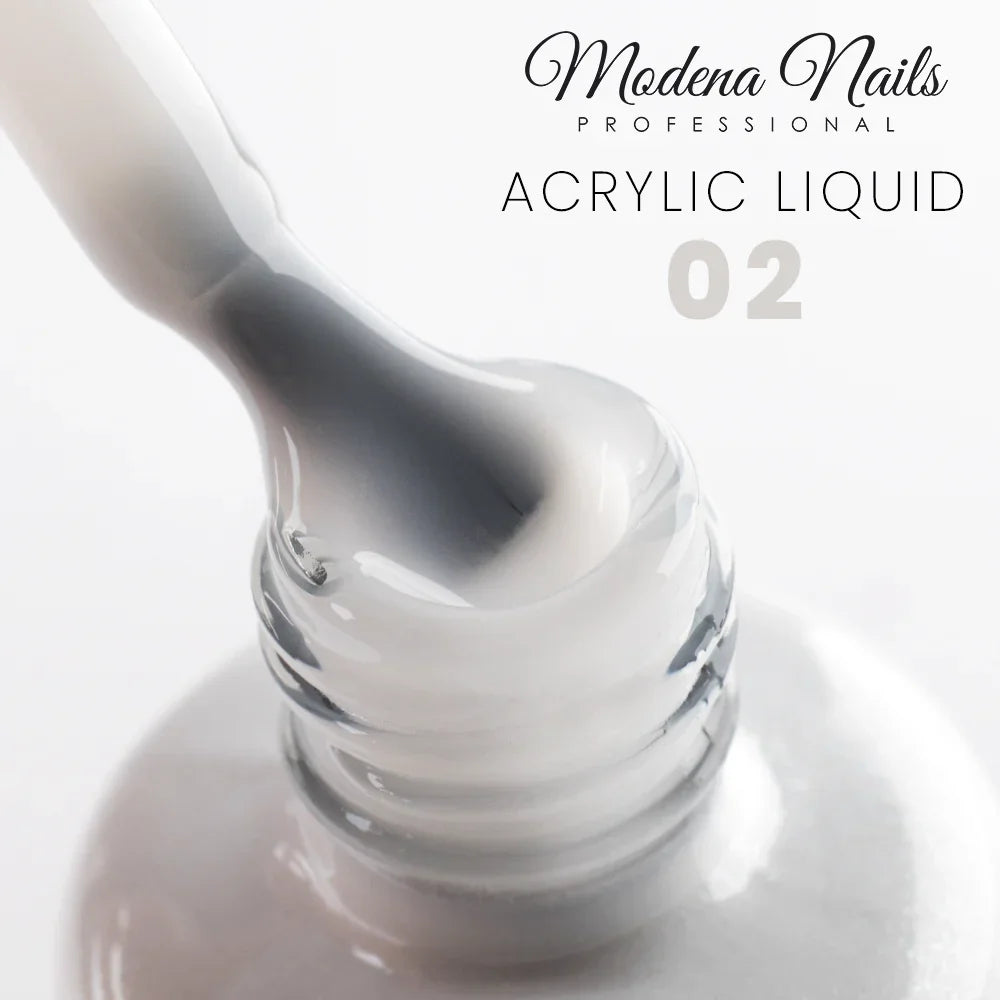 Gel acrílico líquido em frasco branco leitoso - Líquido Acrílico em Frasco - 02